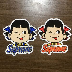 【Supreme】ステッカー ペコちゃん 激レア / BOXロゴ ボックスロゴ