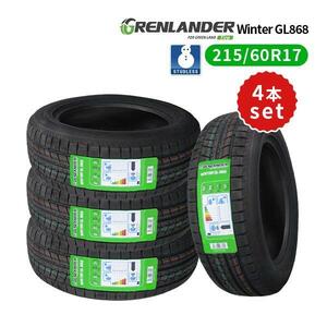 4本セット 215/60R17 2024年製 新品スタッドレスタイヤ GRENLANDER Winter GL868 送料無料 215/60/17