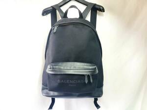 BALENCIAGA バレンシアガ キャンバス バックパック デイパック リュック 392007 ブラック 