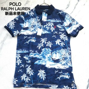 POLO RALPH LAUREN ポロラルフローレン アロハ柄 半袖 ポロシャツ ポニーロゴ刺繍 M~Lサイズ相当 近年モデル 新品未使用タグ付