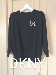 DKNY レディースP/S ディーケーエヌワイ ダナキャランニューヨーク 長袖 アンゴラ混ウール ニット ブラック 正規品 