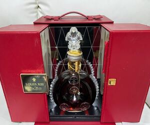 訳あり！REMY MARTIN レミーマルタンルイ13世 バカラ クリスタルボトル　替栓・冊子・観音開き化粧箱・外箱付！正規品ラベル　開封品です！