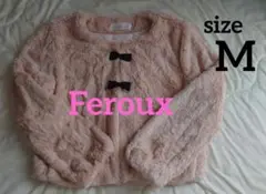 Feroux　フェルウ　フェイクファー　ショート丈ブルゾン