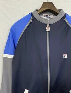 70s 80s ヴィンテージ FILA フィラ デタッチャブル ジャージ ベスト ネイビー イタリア製