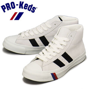 PRO-Keds (プロケッズ) PN1121 ROYAL PLUS SUEDE HI スニーカー WHITE PK008 US9-27.0cm