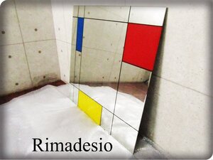 ■Rimadesio■イタリア最高級■Mondrian mirror■ピエト・モンドリアン/ポストモダン/スタイリッシュ/ウォールミラー/鏡/33万/smm9571m