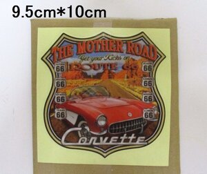 【新品・即決】 ルート66 ROUTE66 ステッカー USA 国道 レース コルベット ボディ タンク アメリカン