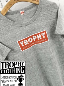 SALE！売り切り！TROPHY CLOTHING SUPERIOR WORKMANSHIP Tシャツ　霜降り　ロゴ　トロフィークロージング　トロフィー