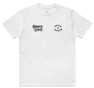 MR CARTOON BORN RAISED SPANTO TEE WHITE