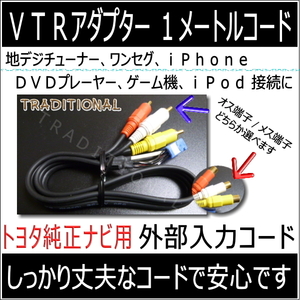 180アスリート ＶＴＲアダプター NSZT-W60 地デジ ＤＶＤ iPhone 映像 音声 入力コード ◎