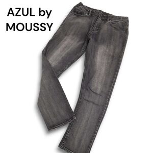 AZUL by MOUSSY アズール マウジー 秋冬 USED加工★ 裏起毛 ストレッチ スリム デニム パンツ ジーンズ Sz.M　メンズ　C4B04326_9#Q