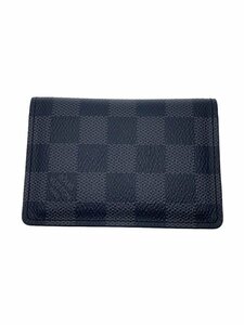 LOUIS VUITTON◆オーガナイザー・ドゥ・ポッシュ_ダミエ・グラフィット_BLK/PVC/BLK/チェック/メンズ