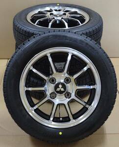 4本セット 在庫限り 155/65R14 ブリヂストン VRX2 スタッドレス 2024年 新品 / 三菱 EKワゴン EKスペース EKクロス EKカスタム / 4穴 100mm