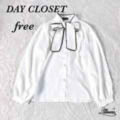 最終値下げ 美品 DAY CLOSET ロマンティックボウタイリボンブラウス