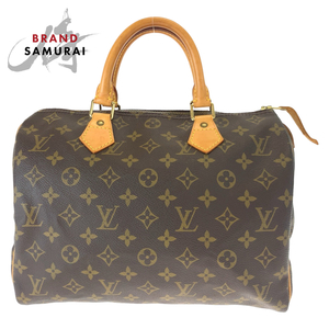 美品 LOUIS VUITTON ルイヴィトン モノグラム スピーディ30 ブラウン PVC M41526 ハンドバッグ ボストンバッグ レディース 405498