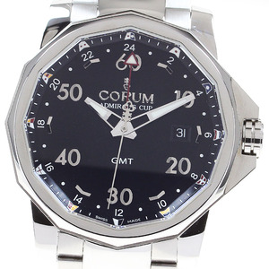 コルム CORUM 383.330.20/V701 AN12 アドミラルズカップ GMT 44 デイト 自動巻き メンズ 箱・保証書付き_840745