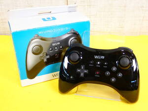  (GK-11) Wii U PRO WUP-A-RSKA ワイヤレス コントローラー プロコン クロ（kuro）ゲーム機器 ※動作確認済 @送料600円(1)