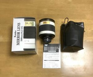 【ほぼ新品】Kenko ミラーレンズ500mm F6.3 DX Nikon Fマウント/2回ほど使用のみ！/ほぼ新本同様/元箱付き,取扱説明書付き