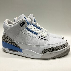 25cm AIR JORDAN 3 RETRO CT8532-104 エア ジョーダン 3 レトロ UNC メンズ スニーカー 45612 TH108996