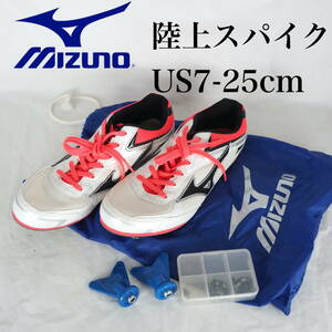 MK6569*MIZUNO*ミズノ*陸上スパイク*US7-25cm*白