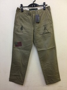 [071]Backchannelバックチャンネル/NATIVE PRINT CHINO PANTS/ベージュBEIGE/サイズS【国内正規品/新品未使用/定価以下】