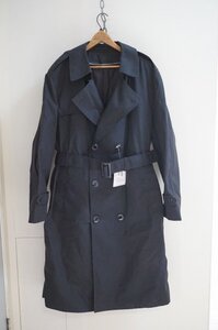 ◆US NAVY ALL WEATHER COAT トレンチコート 40S ブラック MADE IN USA デッドストック