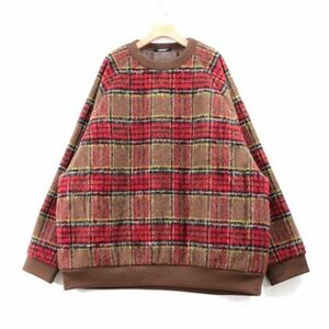 UNDERCOVER アンダーカバー 22AW ウールCK中綿クルーPO ニット 5 ブラウン