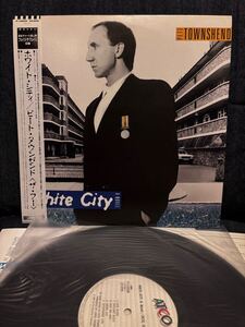 PETE TOWNSHEND WHITE CITY レコード 国内盤 帯付き 1985 JAPAN OBI Analog Vinyl THE WHO ザ・フー P-13209