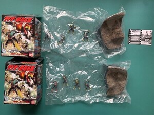 ライダー昭和名鑑 『ゲルショッカー首領の正体!!　(仮面ライダー新１号＆新２号 VS ショッカーライダーNo.1,2,3,4,5,6)』 全2種セット！