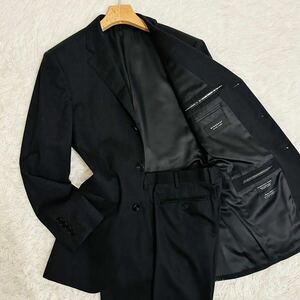 未使用級! バーバリーブラックレーベル セットアップ スーツ テーラードジャケット ノバチェック ビジネス 38L M-L位 BURBERRY BLACK LABEL