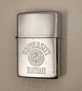 【ZIPPO ジッポ UNIVERSITY HAWAII オイルライター】シルバー 1994年製 USA製 ハワイ大学/喫煙 煙草 タバコ/A71-259