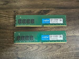 【美品】Crucial デスクトップ用増設メモリ 64GB(32GBx2枚) DDR4 3200MT/s(PC4-25600) CL22 UDIMM 288pin CT32G4DFD832A