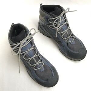 美品☆モンベル/mont-bell☆GORE-TEX/トレッキングシューズ/ブーツ【25.5/グレー×青】マウンテン/登山靴/Hiking/Boots/Shoes◇bWB113-3