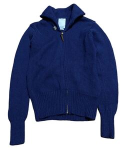 visvim STURGIS SWEATER FZ ビズビム コンチョ付き ショールカラー ニットジャケット ネイビー2