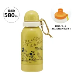 常温用 水筒 直飲み 580ml 1層 ステンレス ボトル 常温 エコ 健康 軽量 SSSC6 スケーター ミッキーマウス ミッキー Mickey 男の子 女の子