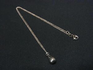 1円 ■美品■ TIFFANY＆Co ティファニー エルサペレッティ ティアドロップ SV925 ネックレス ペンダント アクセサリー シルバー系 FA2496