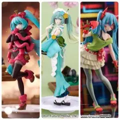 【まとめ売り】初音ミク　フィギュア　3種セット