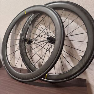 【前後セット　タイヤ付き】カーボンチューブレス　MAVIC COSMIC PRO CARBON SL チューブレス　45ｍｍ　DISK用　ロードバイク　マビック