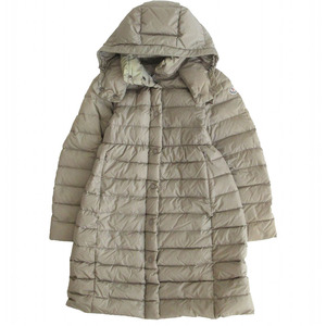 モンクレール MONCLER ADOXA アドクサ ダウンコート アウター ジップアップ ライトベージュ サイズ0 レディース 49925-05-54155