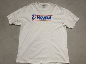 WNBA　ロゴ　ヘインズ　ボディ　　古着　XL　us古着　ビンテージ　企業物　Tシャツ　カットソ-