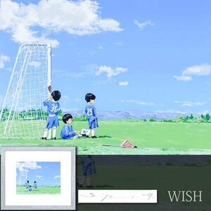 【真作】【WISH】櫻井幸雄「遠いゴール(サブコートのトリオ)」シルクスクリーン 直筆サイン ◆サッカー・童子人気作 　 #24122049