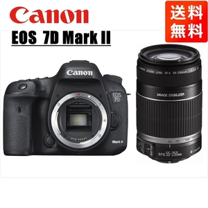 キヤノン Canon EOS 7D MarkII EF-S 55-250mm 望遠 レンズセット 手振れ補正 デジタル一眼レフ カメラ 中古