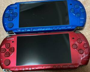 SONY PSP 2個 PSP-3000 プレイステーション・ポータブル　ソニー　バッテリーなし　動作未確認ジャンク