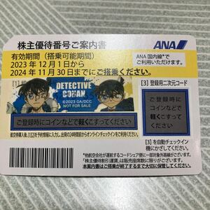  ANA 全日空株主優待 一枚＊2024年11月30日まで