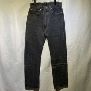 ‘00 Levi’s 501 先染め ブラック USA製 W31 デニムパンツ ヴィンテージ 黒 リーバイス 90s