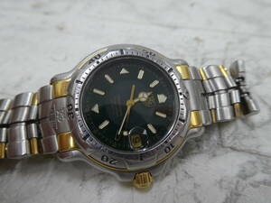 ☆ タグホイヤー TAG HEUER WH5153-K1 自動巻き クロノメーター グリーン系文字盤 動作品 現状中古品 1円スタート ☆