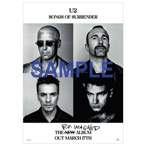 U2 ソングス・オブ・サレンダー 非売品 B2ポスター 折り目なし Songs of Surrender