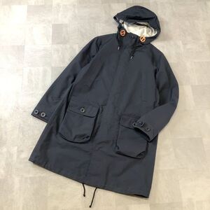 HELLY HANSEN H/H ヘリーハンセン ロングコート ナイロンコート レディース Lサイズ ネイビー アウトドア キャンプ サンプル品