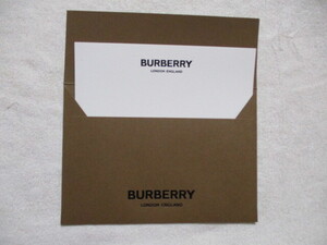 BURBERRY メッセージカード　封筒　バーバリー