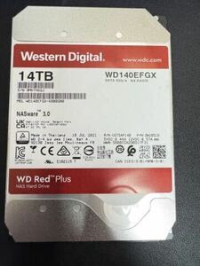 Western Digital SATA HDD RED ハードディスク　WD140FEGX 14TB NASware 3.5 inch インチ 使用時間19120時間 電源82回投入　3